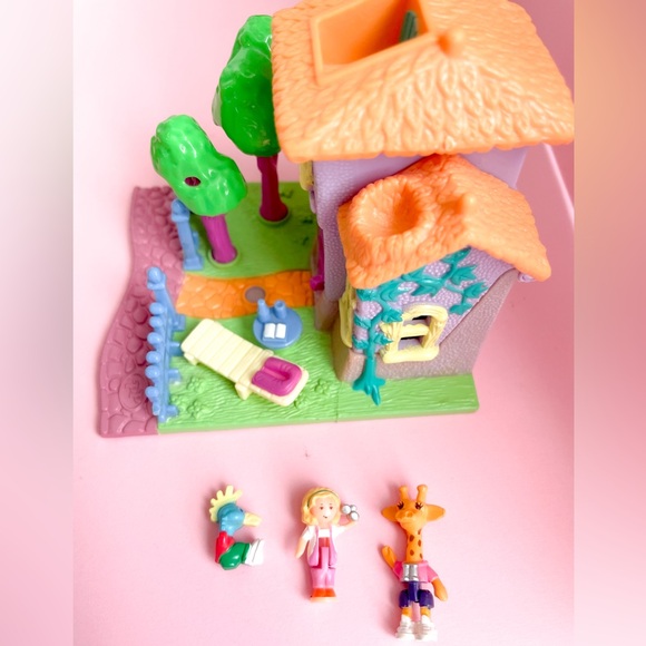 1994 Vintage Polly Pocket - Giraffe House Complete - Picture 6 of 7